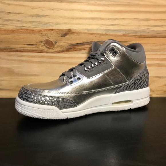 New Nike Air Jordan 3 Retro Premium Metallic - Picture 7 of 8